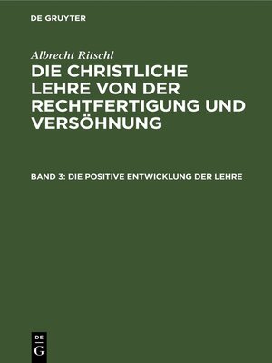 cover image of Die positive Entwicklung der Lehre